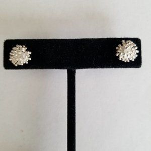 925 Sterling Silver Small Ckuster Burst Studs Earrings Handcrafted in Thailand